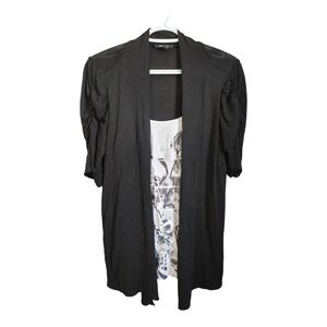 Alyx Black Open-Front Tunic